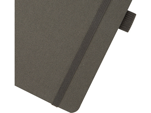 Блокнот Honua форматом A5 из переработанной бумаги с обложкой из переработанного ПЭТ, сумеречный серый - рис 4.