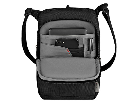 Сумка WENGER BC First для ношения через плечо,чёрный, 100% полиэстер, 21х28х9 см, 4 л - рис 4.