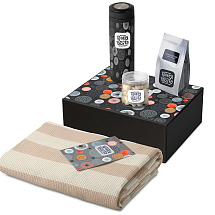 Подарочный набор Re:y. Warm с пледом, термосом и чаем