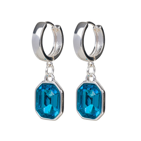 Серьги Aquamarine Fiore Luna *LE6117 S