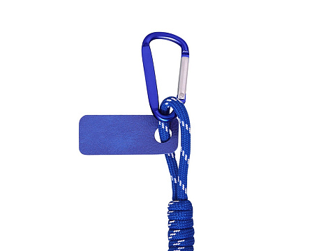 Брелок-веревочка на карабине Trinket, синий - рис 3.