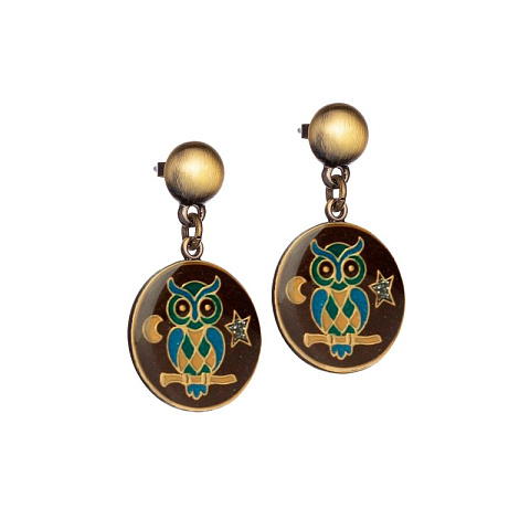 Серьги Совы Clara Bijoux A35535-25 BR