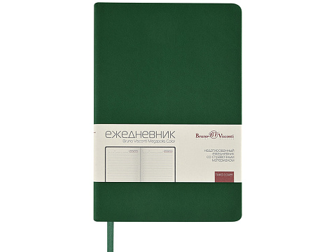 Ежедневник А5 Megapolis Color New soft-touch, зеленый - рис 2.