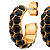 Серьги HEIDI SG BLACK Dyrberg Kern 450056 - миниатюра - рис 2.