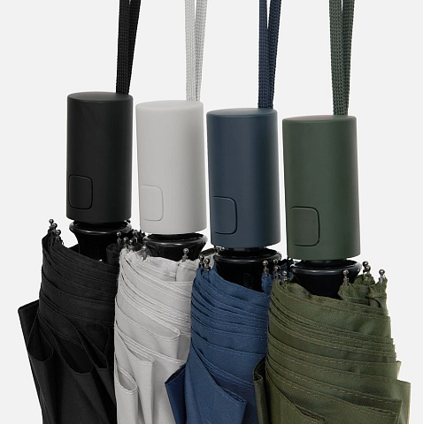 Зонт складной Cloudex, черный - рис 9.