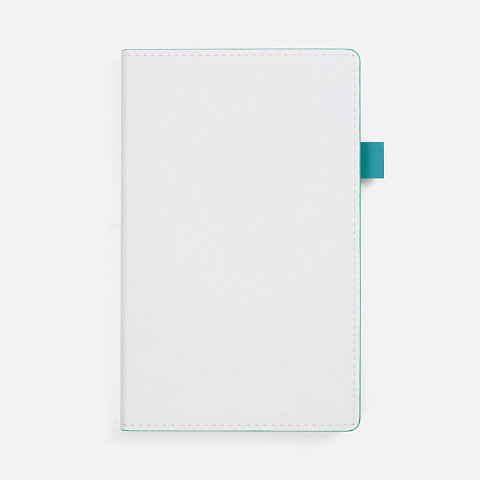 Ежедневник White Shall, недатированный, бело-бирюзовый - рис 2.