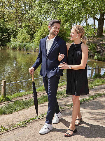 Зонт-трость Commissioner, черный - рис 5.