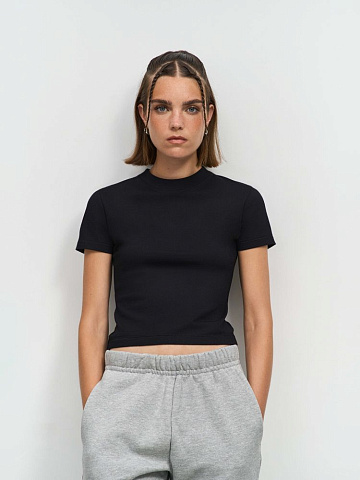 Футболка женская Lilia, черная - рис 5.