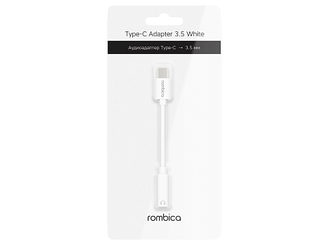 Rombica Type-C Adapter 3.5 White, белый - рис 2.