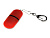 Флешка Goutte Soft-touch на 128 Гб, красный - миниатюра
