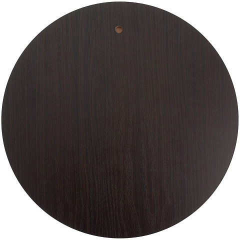 Плакетка Plaque, круглая, венге с золотистой пластиной - рис 4.