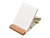 Блокнот с подставкой для телефона из пробки Milky S, молочно-белый - миниатюра - рис 2.