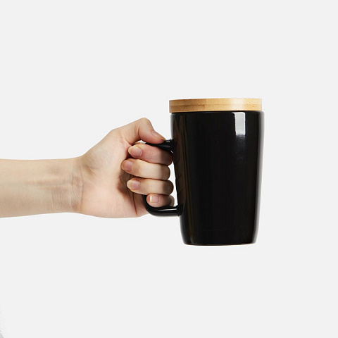 Кружка Vierra с крышкой-костером, черная - рис 5.