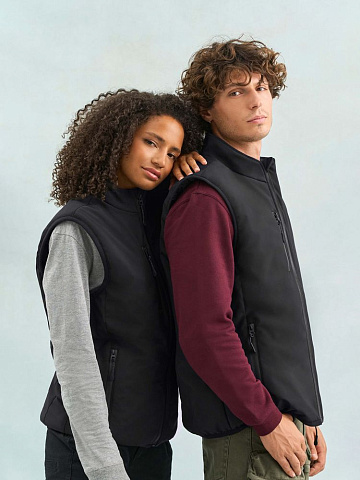 Жилет софтшелл унисекс Falcon BW, черный - рис 11.