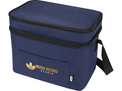 Tundra сумка-холодильник из переработанного РЕТ-пластика, сертиф. согласно GRS - Heather navy - рис 6.