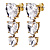 Серьги SANCTU SG CRYSTAL Dyrberg Kern 480100 - миниатюра - рис 2.
