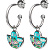 Серьги Fiore Luna AE03598-4A - миниатюра - рис 2.