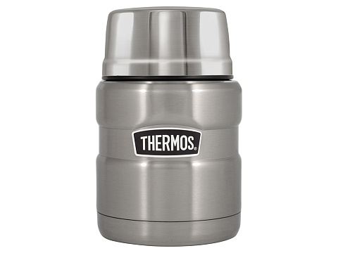 Термос из нерж. стали с ложкой тм THERMOS SK3000-SBK 0,47L, стальной