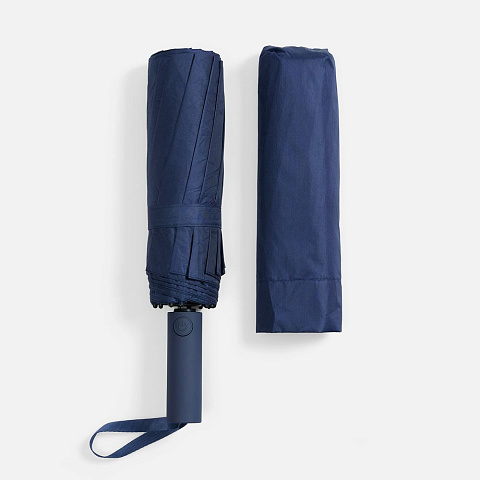 Зонт складной с УФ-защитой Ribstar, темно-синий - рис 5.