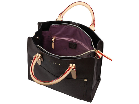 Сумка-портфель женская BUGATTI ЭЛЛА | ELLA, тёмно-коричневая, полиуретан, 30х11,5х28 см - рис 3.