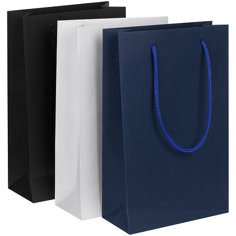 Пакет бумажный Waski S, синий - рис 4.
