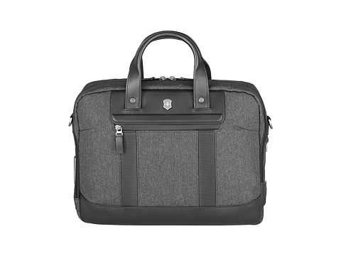 Портфель VICTORINOX Architecture Urban2 15 Briefcase 15'', серый, полиэстер/кожа, 42x13x31 см, 16 л - рис 3.