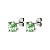 Серьги DAZE SS LIGHT GREEN - миниатюра