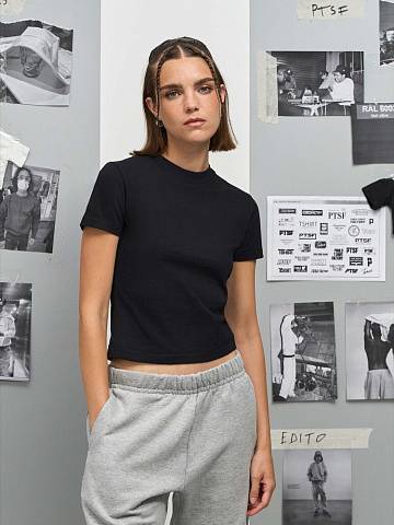 Футболка женская Lilia, черная - рис 7.