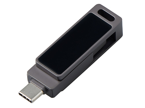 Флешка 32 ГБ USB Type-C и USB 3.0 с подсветкой лого Спинлайт - рис 3.