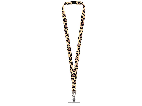 Ланъярд 2,5 см под сублимацию с большим карабином, замком обрыва и металлическим держателем для телефона - рис 2.