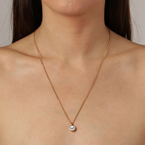 Колье ETTE SG WHITE PEARL Dyrberg Kern 460090 - рис 2.
