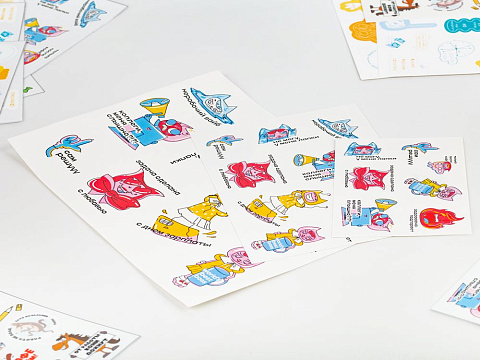 Наклейки бумажные Sticker Pack на заказ, S - рис 3.