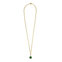 Колье GLORY SG EMERALD GREEN / CRYSTAL Dyrberg Kern 470145