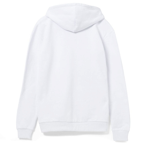 Толстовка на молнии с капюшоном Unit Siverga Heavy, белая - рис 3.
