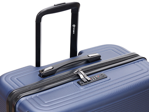 Чемодан TORBER ОНЕГА, синий, ABS-пластик, 79,5 х 51 х 29 см, 103 л - рис 7.