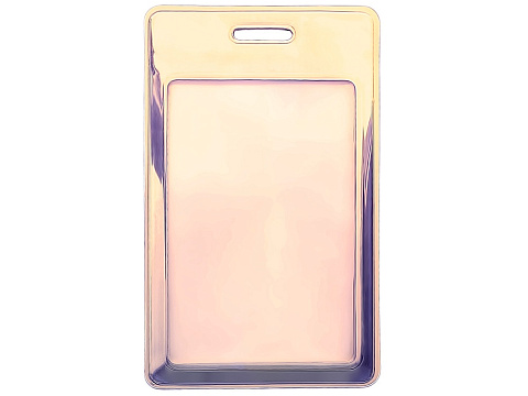 Чехол для пропуска переливающийся Aurora, мультицвет - рис 2.