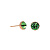 Пусеты Peridot Fiore Luna SWE298 PE RG - миниатюра