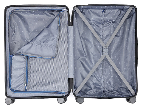 Чемодан TORBER ОНЕГА, синий, ABS-пластик, 69,5 х 46 х 26 см, 69 л - рис 4.