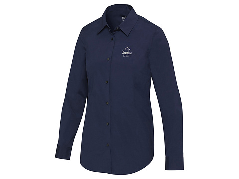 Carnelian женская рубашка из поплина - Navy Blue - рис 5.