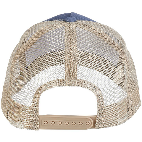 Бейсболка Blink, синяя (джинс) с бежевым - рис 4.