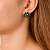 Серьги AUDE SG EMERALD GREEN Dyrberg Kern 450098 - миниатюра - рис 2.