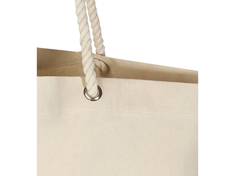 Florida пляжная эко-сумка из переработанного материала, сертифицированного по стандарту GRS, плотностью 270 г/м² 18L - Натуральный / Натуральный - рис 6.