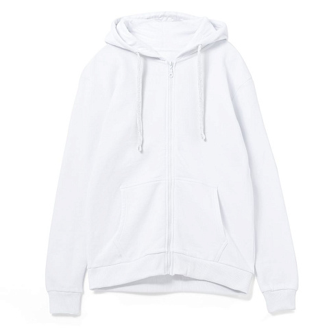 Толстовка на молнии с капюшоном Siverga Heavy 2.0, белая - рис 2.