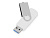 USB3.0/USB Type-C флешка на 16 Гб «Квебек C», белый - миниатюра - рис 2.