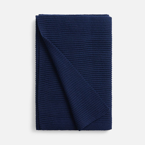 Шарф Nobilis Mono, темно-синий - рис 3.