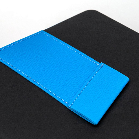 Ежедневник Bookmark, недатированный, черный с голубым - рис 4.