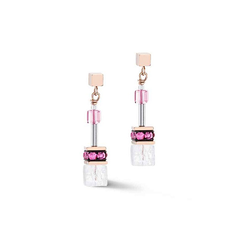 Серьги Pink Coeur de Lion 3018/21-0400