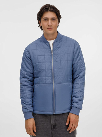 Куртка унисекс Warmbridge, синяя (джинс) - рис 8.