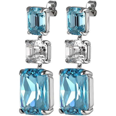 Серьги ESMARA SS AQUA / CRYSTAL Dyrberg Kern 460015 - рис 3.