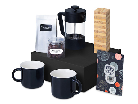 Подарочный набор Re:y. Together  с френчпрессом, кружками и дженгой - рис 2.